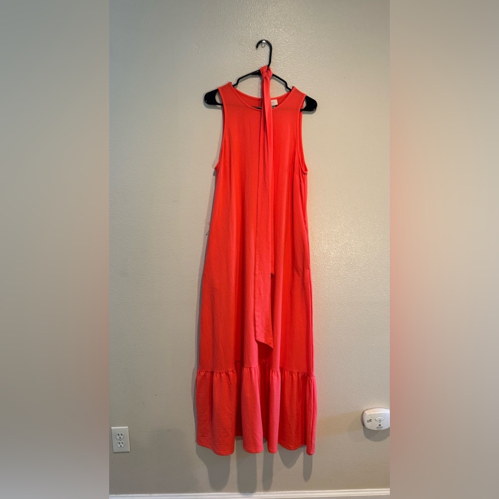a new day Vibrant Coral Dress